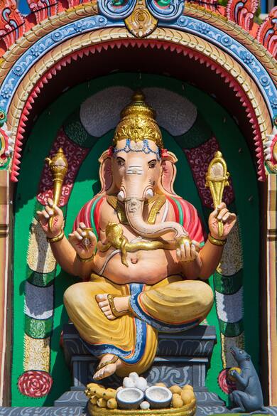 Lord Ganesha in Temple Ultra HD