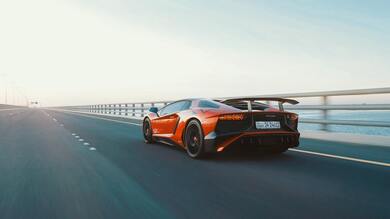 Photo of Lamborghini Car on Expressway