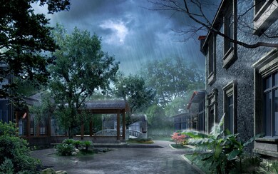 Rain Nature House Photo