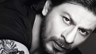 Shahrukh Khan Black And White Close Look HD Wallpaper