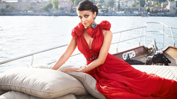 Actress Aishwarya Rai in Beautiful Red Dress