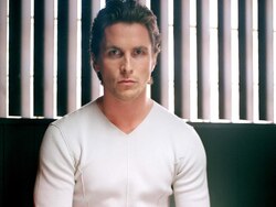 Christian Bale In White Tshirt Photo