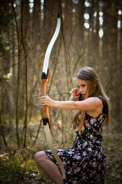 Girl Playing Archery