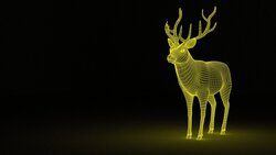 Golden Deer 3D Design