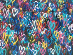 Heart Painting on Wall