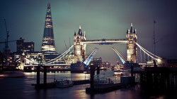 London Bridge in UK at Night View Photo