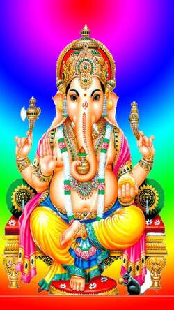 Lord Ganesha Mobile Background Image