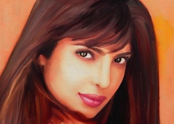 Priyanka Chopra Paining Photo