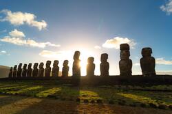 Rapa Nui National Park in Chile Country