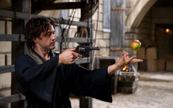 Robert Downey Jr Shooting Apple With Gun