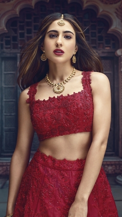 Sara Ali Khan In Red Dress
