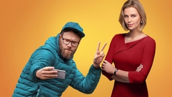 Seth Rogen And Charlize Theron in Long Shot Movie