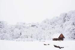 Snow House in Winter