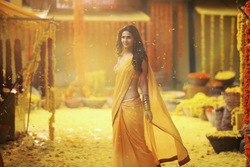 Vaani Kapoor In Yellow Saree