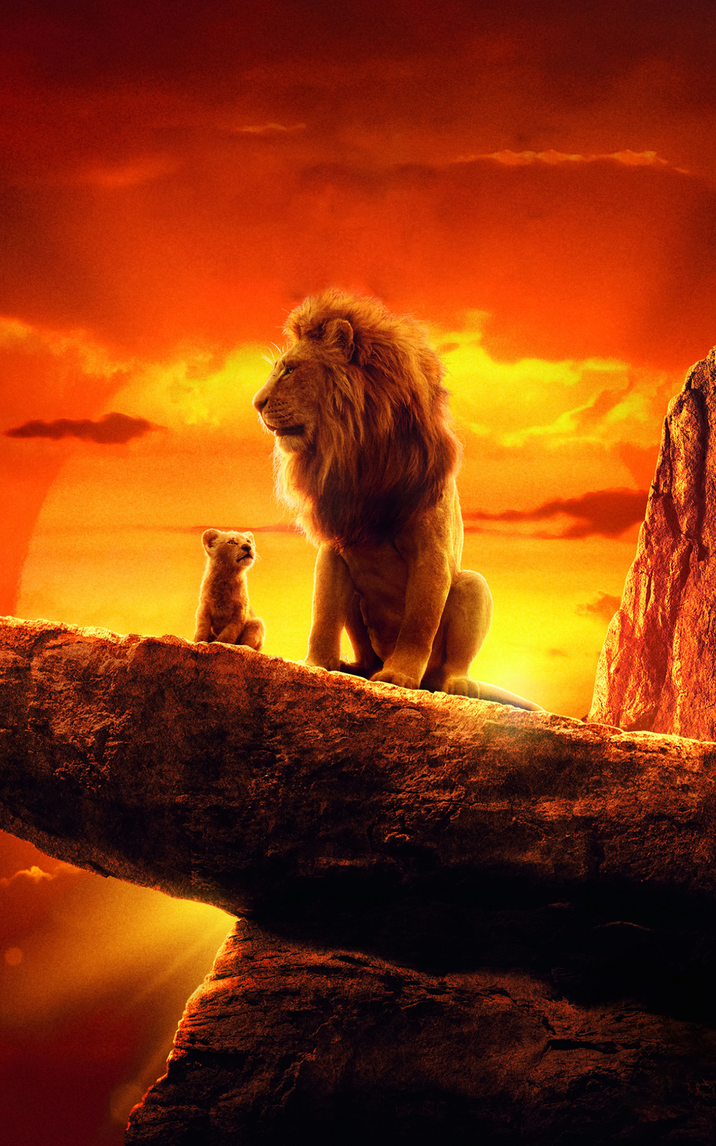 Mufasa and Simba From Lion King Movie | 2400x3840 resolution wallpaper