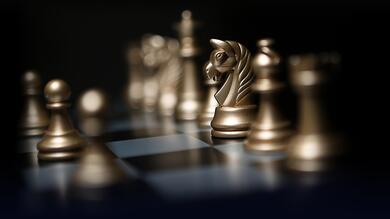 3D Chess Board 4K Wallpaper