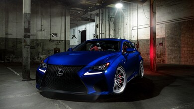 4K Wallpaper of Blue Lexus Car