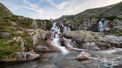 A Beautiful Waterfall Landscape Photo