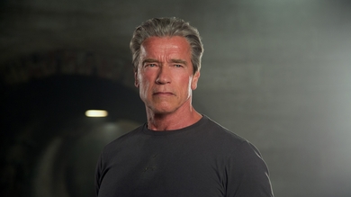 Actor Arnold Schwarzenegger in Terminator Movie