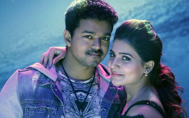 Actor Vijay And Samantha in Theri Movie