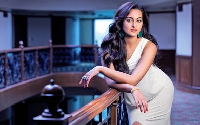 Actress Sonakshi Sinha in White Attire