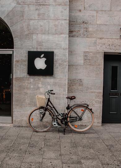 Apple Logo on Wall Wallpaper