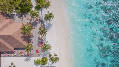 Areial View of Beach and Resort