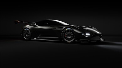 Aston Martin Vulcan Black Car