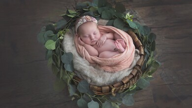 Baby Girl Sleeping Photography 4K