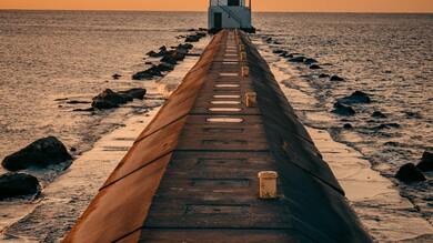 Beach Lighthouse Fhd