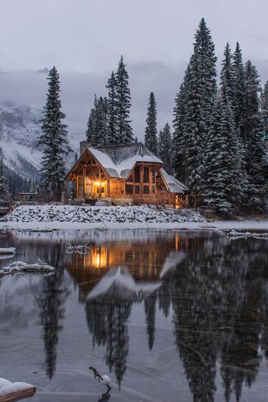 Beautiful House in Winter