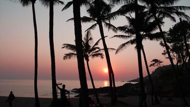 Beautiful Sunset on Beach