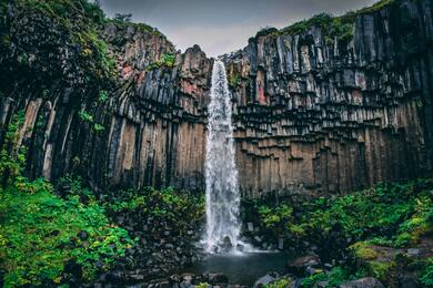 Beautiful Waterfall From Mountains