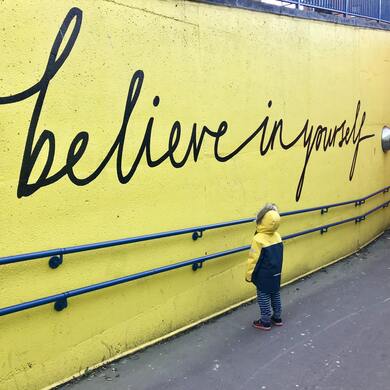 Believe in Yourself Saying on Wall