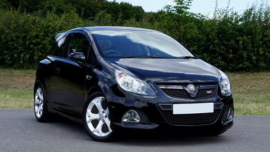 Black Opel Corsa Car 4K Wallpaper