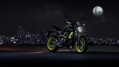 Black Yamaha MT 07 Bike 4K Photo