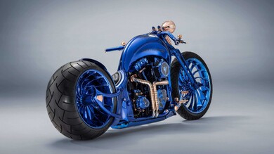 Blue Harley Davidson Bucherer Edition Bike Photo