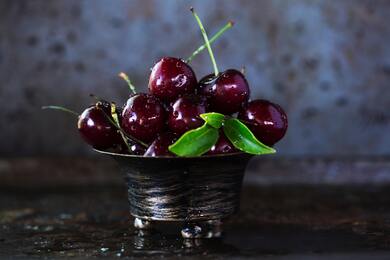 Bowl of Red Cherries