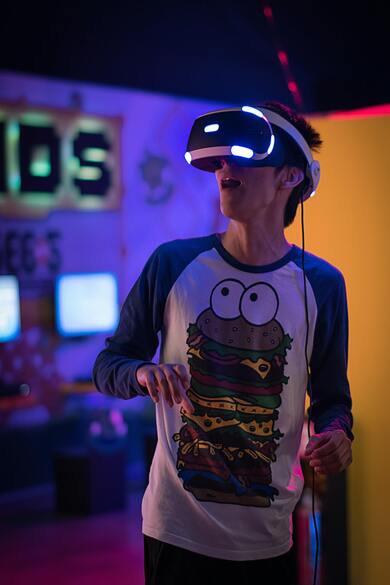 Boy with VR Play