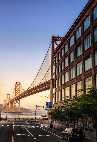 Bridge With Building Amazing View