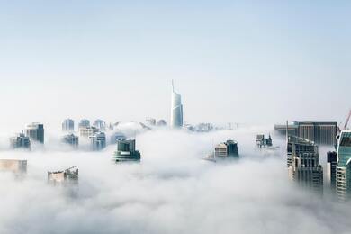 Buildings From White Clouds