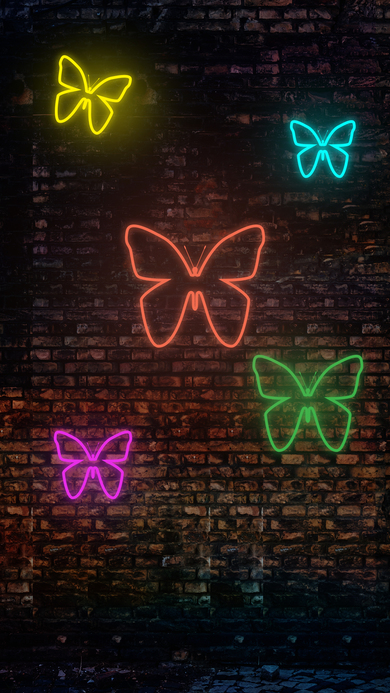 Butterfly Light on Wall