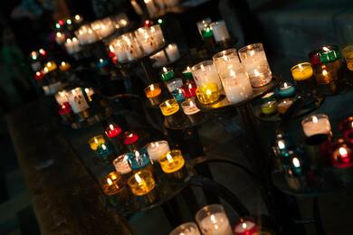 Candles on Table for Decoration