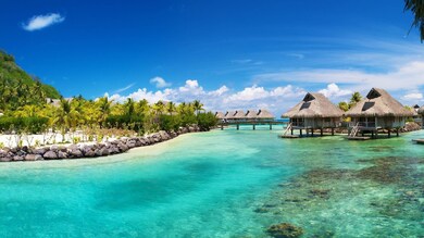 Caribbean Sea With Beautiful Sky