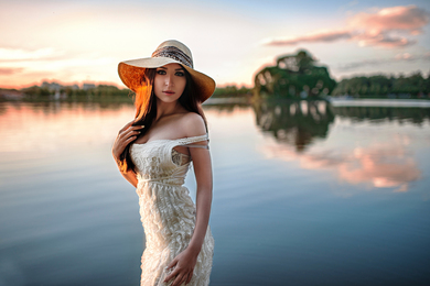 Charming Girl With Hat