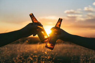 Cheers During Sunset