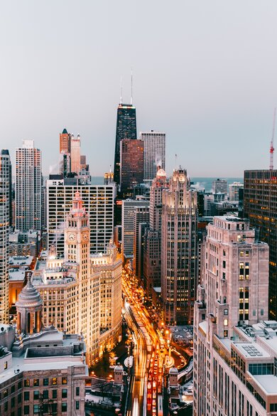 Chicago City at Night