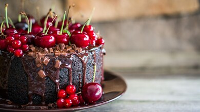 Chocolate Cake With Cherry