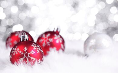 Christmas Tree Red Ball White Background Picture