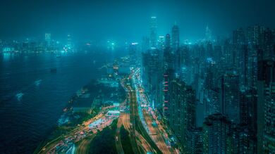 City at Night Ultra HD 4K Photography